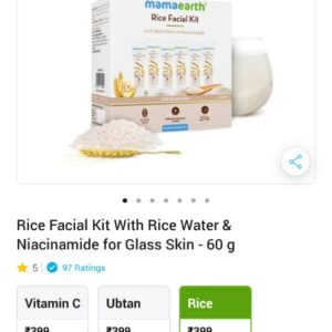 Rice facial kit-mamaearth