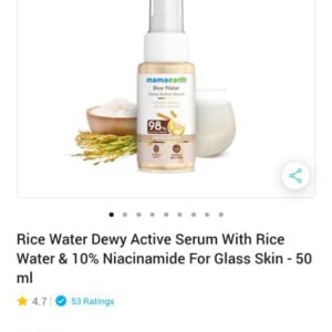 Rice water dewy face serum-mamaearth